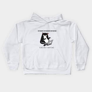 Cats set and a new cat on the block Kids Hoodie
